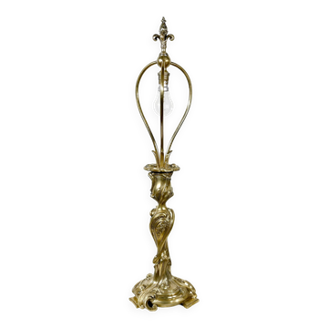 Gilded bronze lamp, Art Nouveau – late nineteenth century