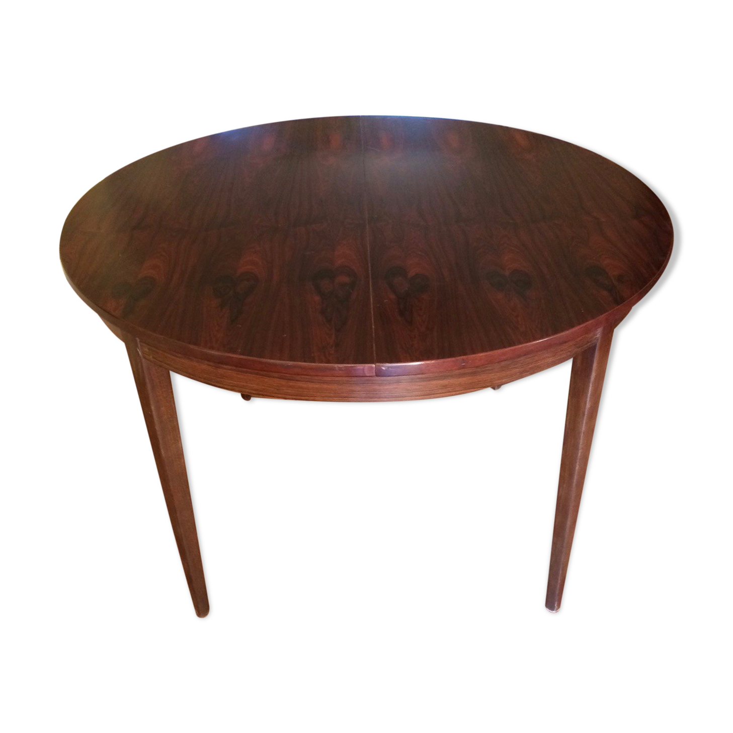 Round table rosewood, extendable