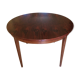 Table ronde en palissandre, extensible