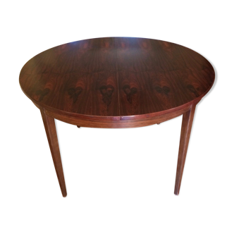 Round table rosewood, extendable