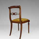 Set of 6 regency style chairs in mahogany, 19th