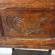 Nightstand / side table late 19th century Wood and marble
