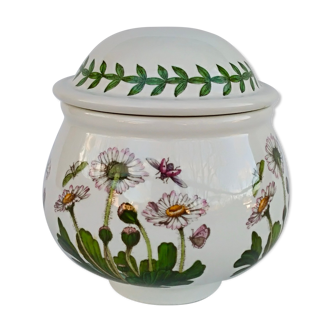 Sugar earthenware Portmeirion made in England décor Botanic Garden
