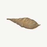 Bronze leaf-shaped pocket emptier