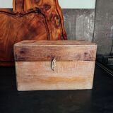 Old wooden kitchen storage box