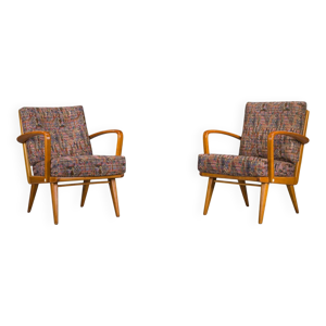 Fauteuils vintage en - merisier