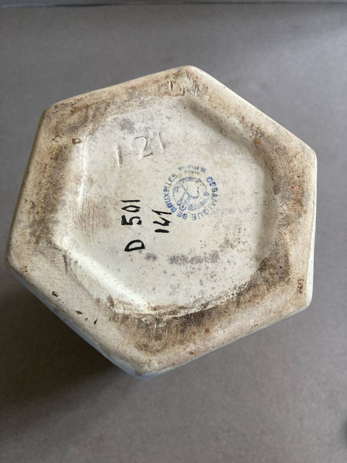 Art Deco ceramic vase Brussels