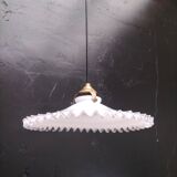 Opaline glass pendant light