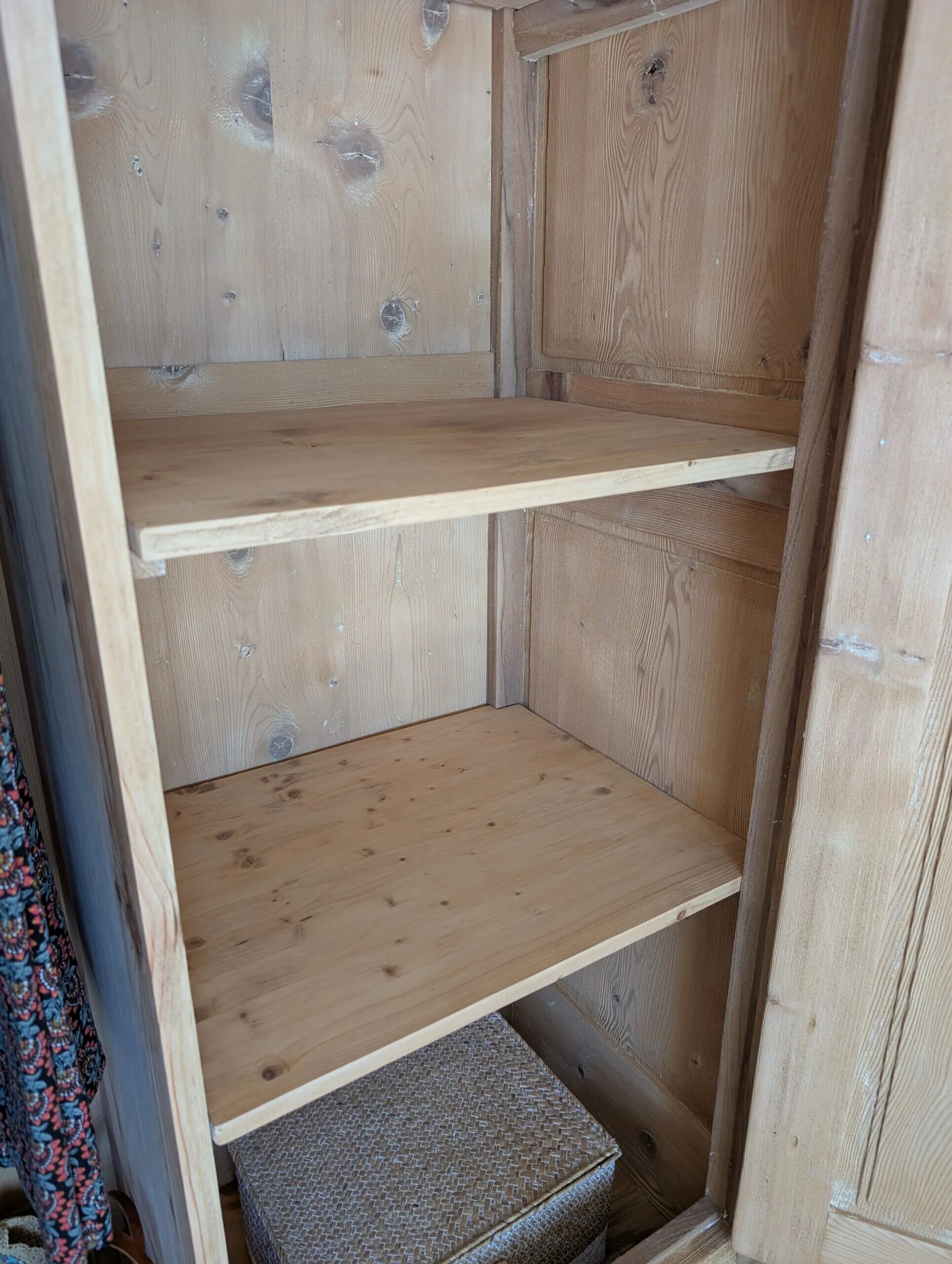 Large wardrobe - hanging space and shelves