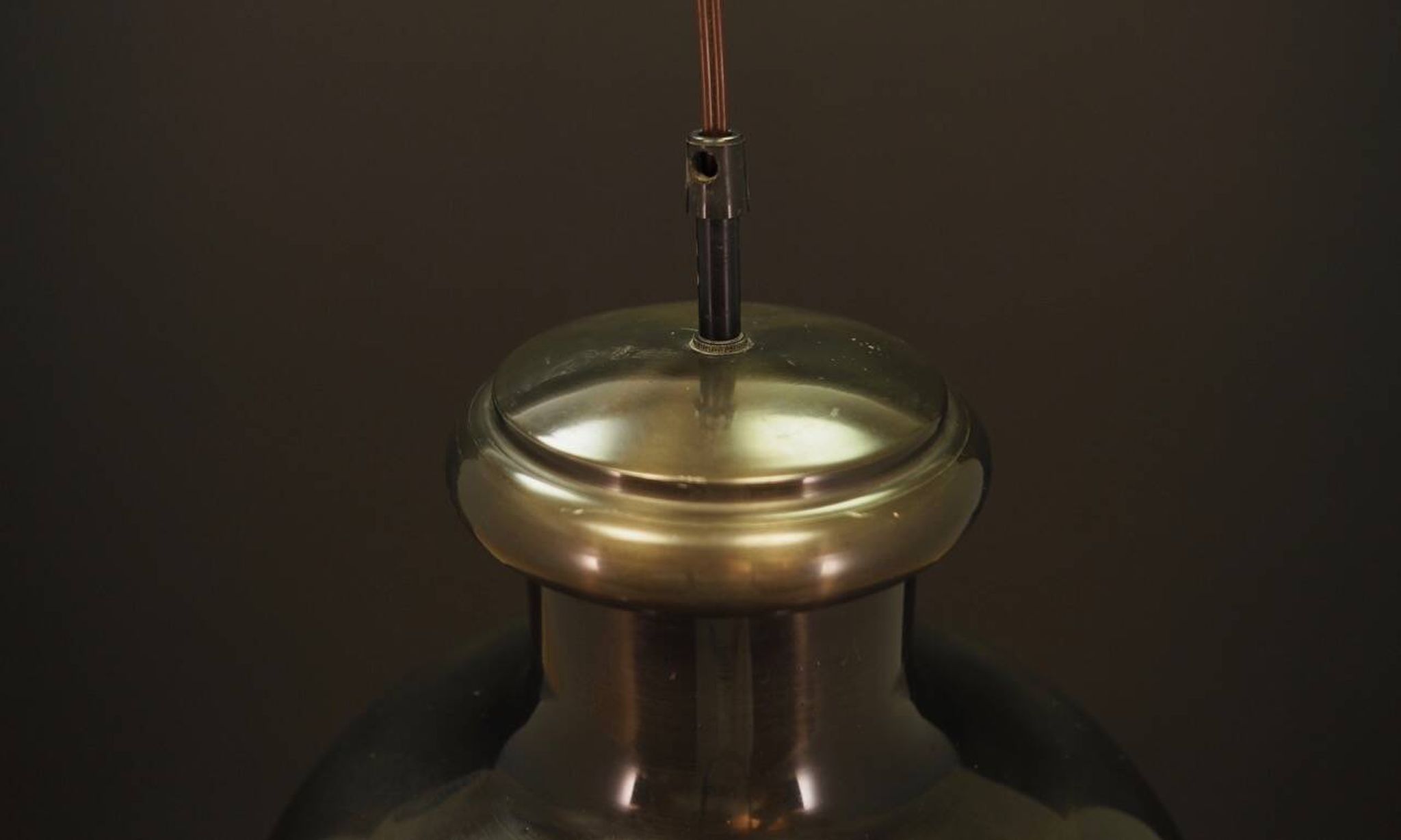 Lampe à suspension, design danois, années 1970, fabricant : Holmegaard