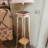 Old selette handcrafted floor lamp