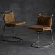 Leather & Steel Dining Chair by Raymond Rombouts, Belgium, 20th century