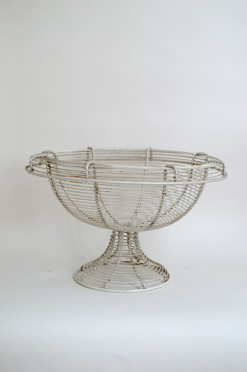 Vintage braided wire fruit basket