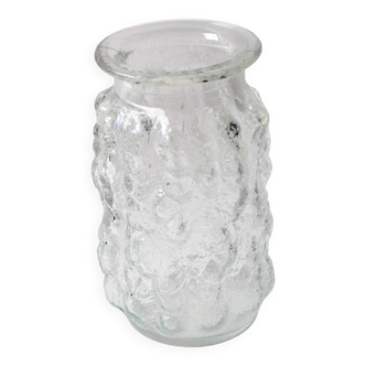 Vintage Pressed Glass Bubble Vase: Vladislav Urban Design, Czech Republic