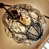 Murano glass hand-blown pendant light, mid-20th century