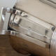 Art Deco champagne bucket, silver metal