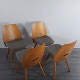 Set 4 chaises Lollipops, design Jiràk, 1960s