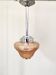 Antique amber and gold glass pendant light