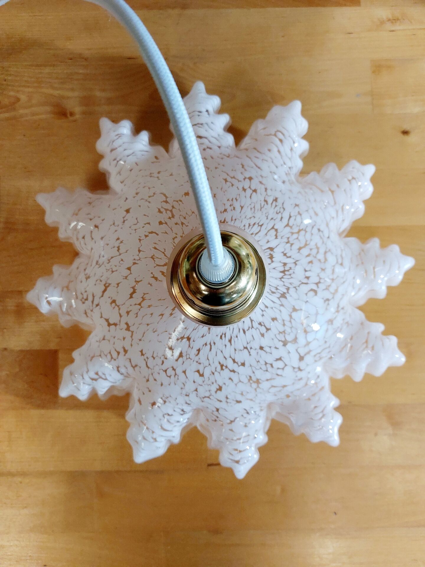 Clichy pink glass pendant