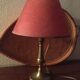Table lamp at the foot candlestick