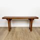 Handcrafted bench in solid oak