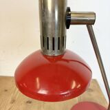 Vintage red east german table lamp from aka leuchten, 1970s