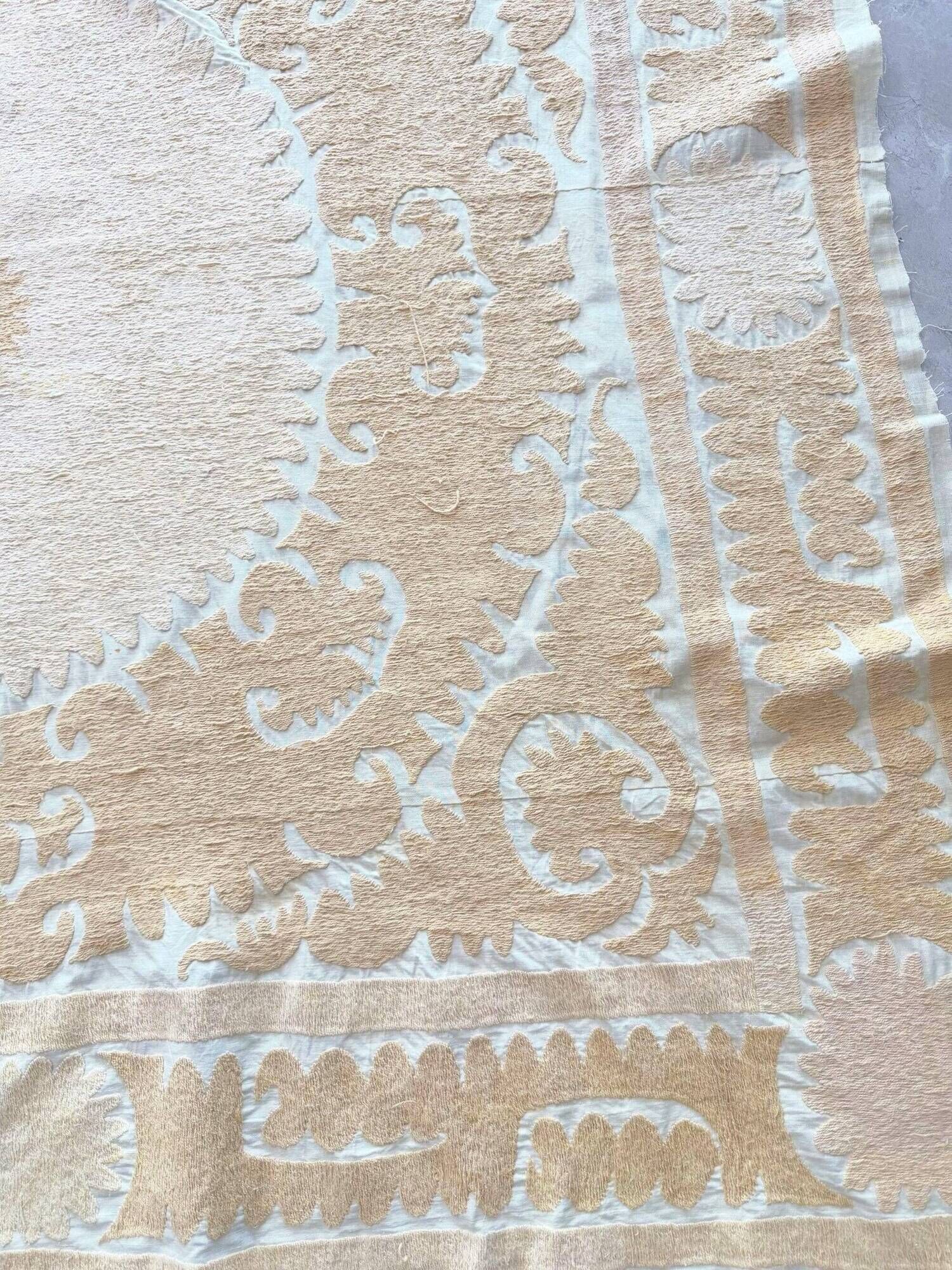 Vintage hand-embroidered tablecloth 127x134 cm