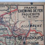 School map vidal lablache mezieres france railway - liners