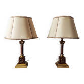 Pair of neo-classical Empire style lamps