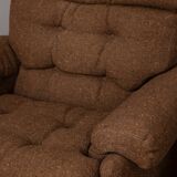Paire de fauteuils années 70 en tissu mod. Coronado design Afra & Tobia Scarpa