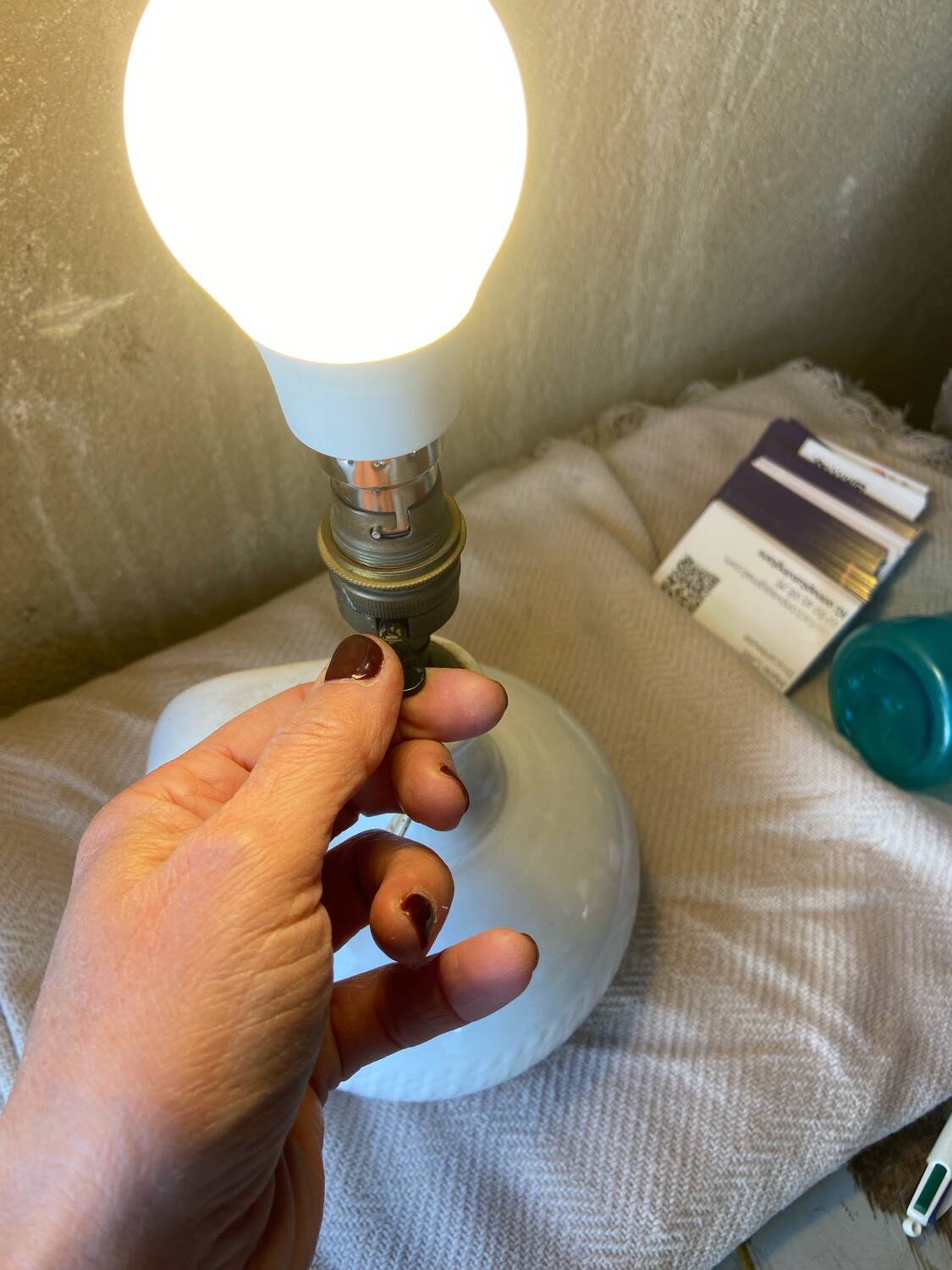 Vintage ceramic lamp base