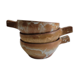Set of 3 stoneware bowls