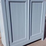 Grey blue Parisian wardrobe