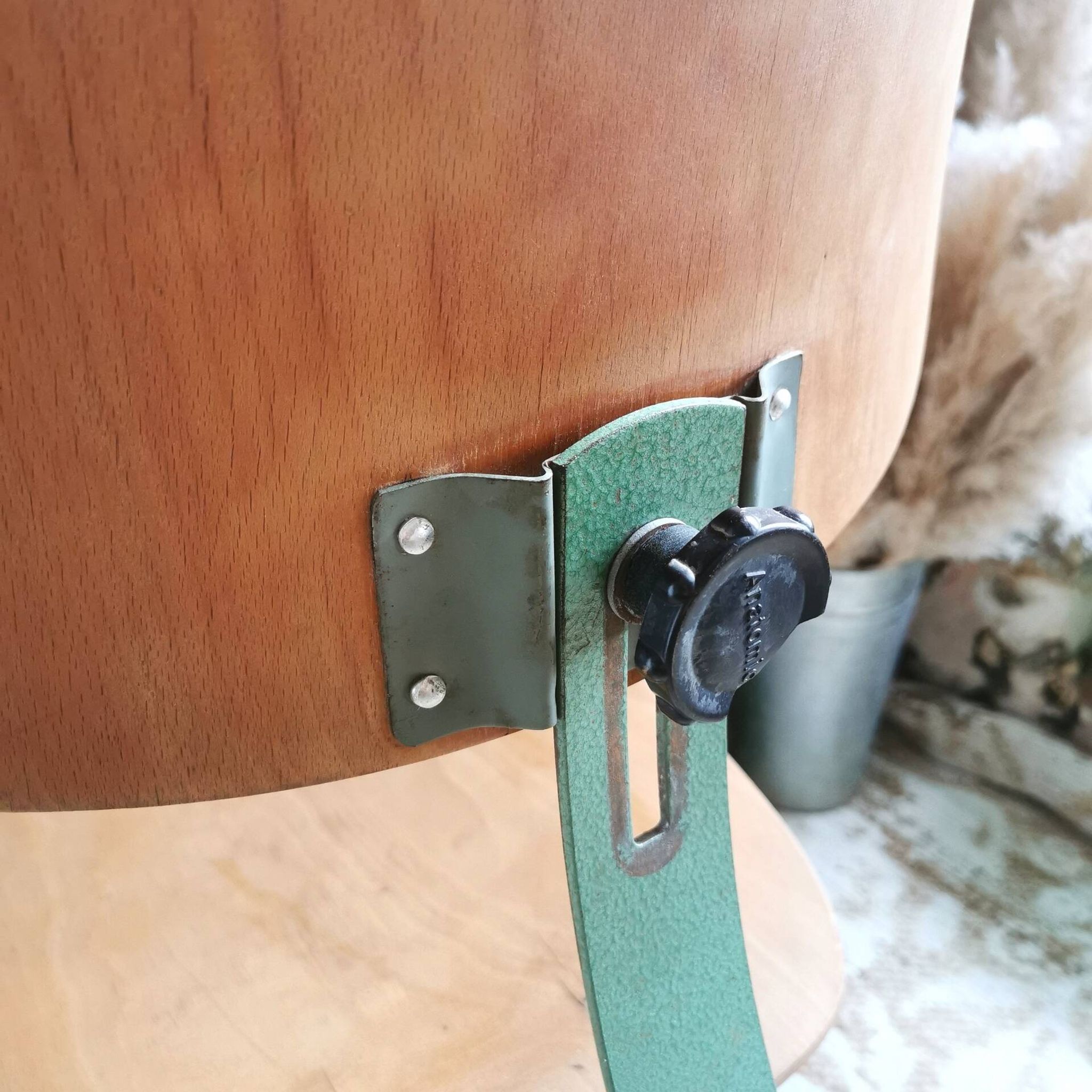 Old adjustable workshop chair, industrial vintage