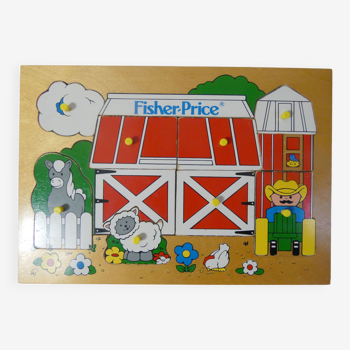 wooden puzzle Fisher Price closes it.