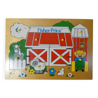 wooden puzzle Fisher Price closes it.