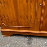 Large English solid wood library from the 19th century, 162cm.