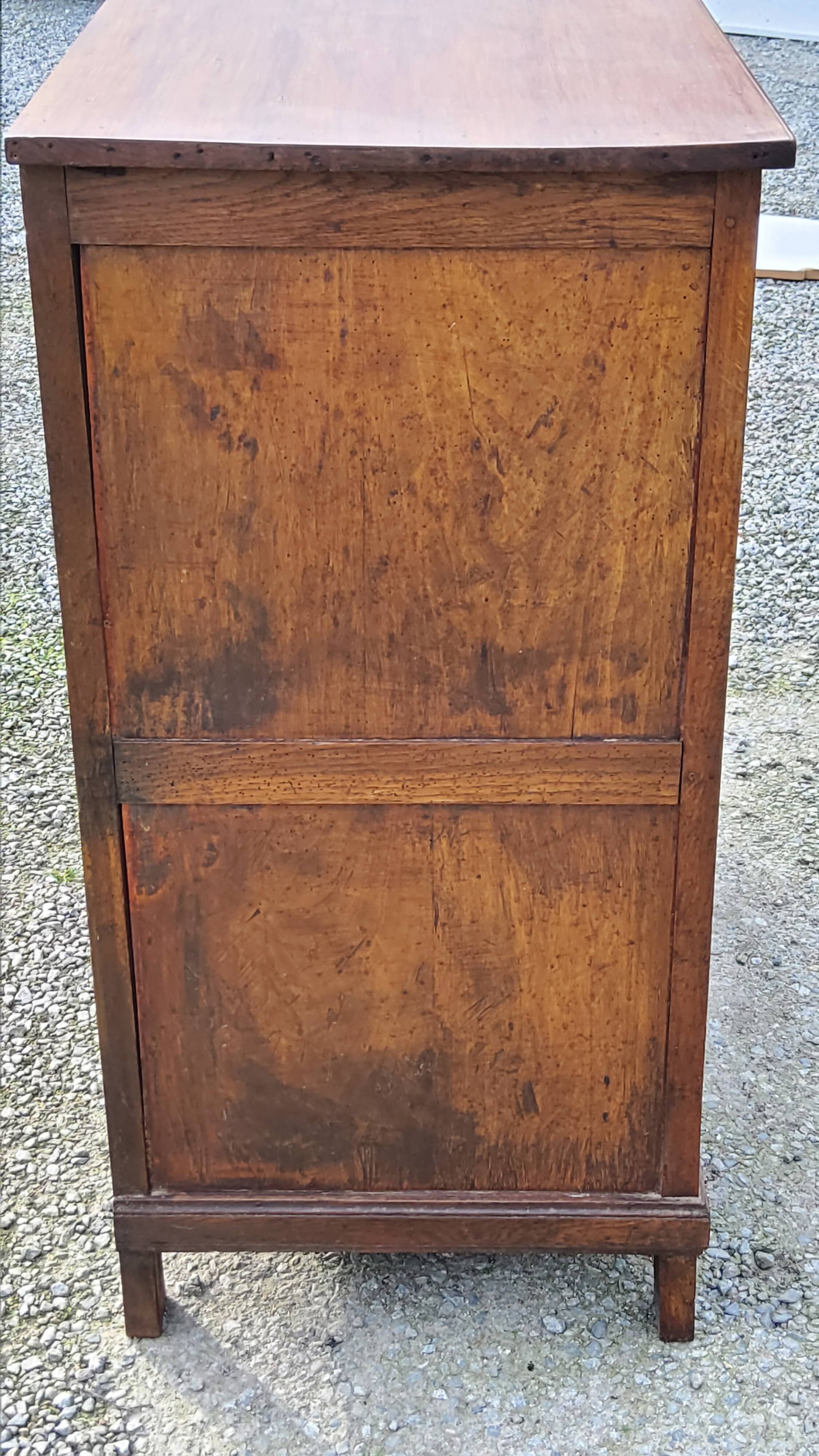 Parisian sideboard in solid oak and solid poplar early 20th century