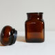 Vintage brown apothecary jar for kitchen food storage