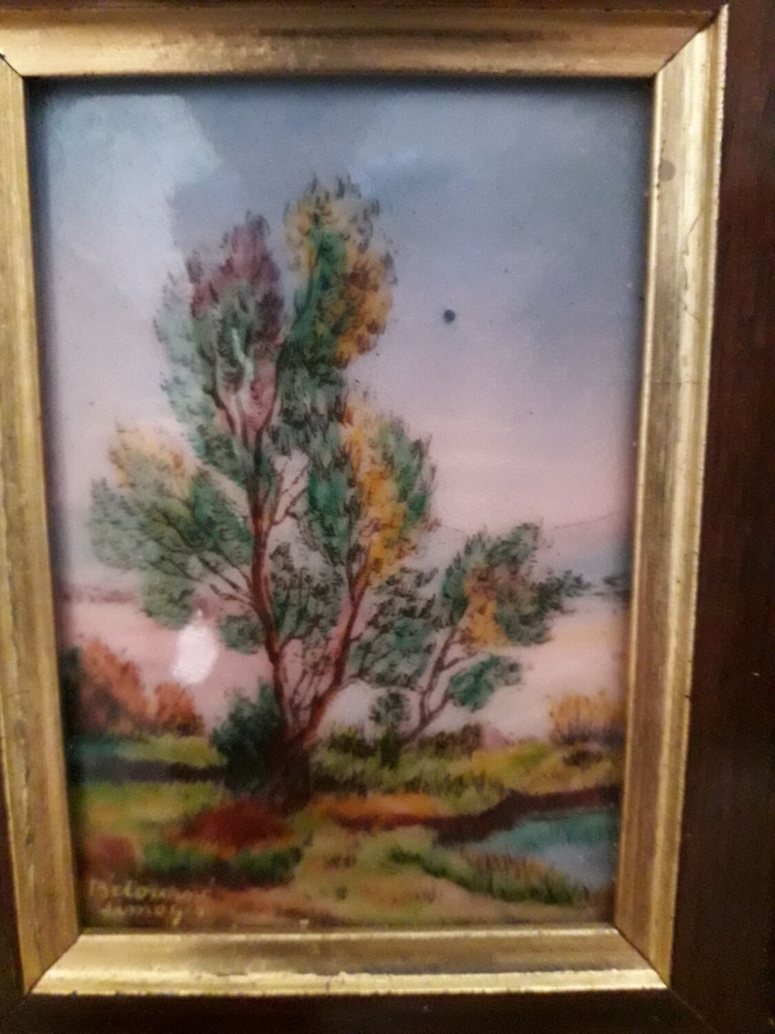 Limoge enamel painting by Betourne