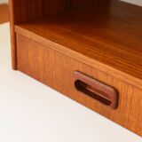 Wall-mounted bedside table with drawer, Scandinavian, 1960.
