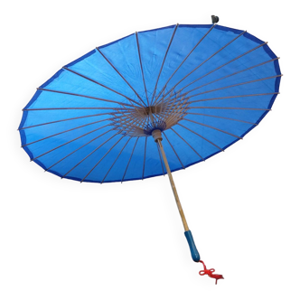 Fabric and bamboo umbrella