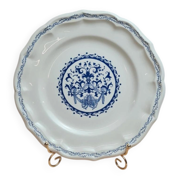 Flat plate Gien model Rouen blue – classic decor