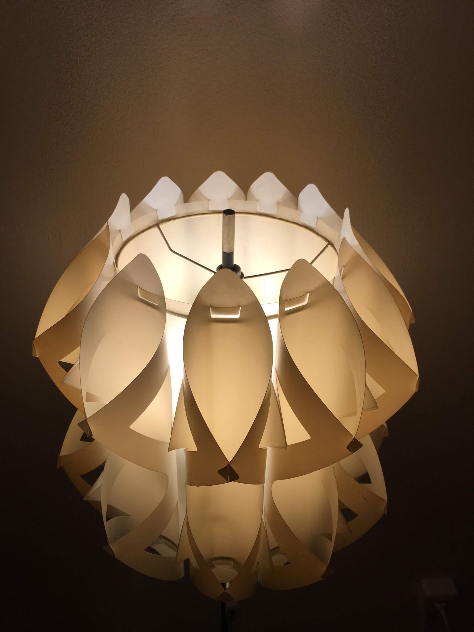 Mid century white floor lamp - 1960