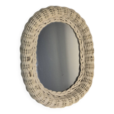 Rattan mirror