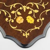 Large vintage wooden mirror, Italy, 1970s