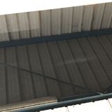 Table lounge brass smoked glass Red edition