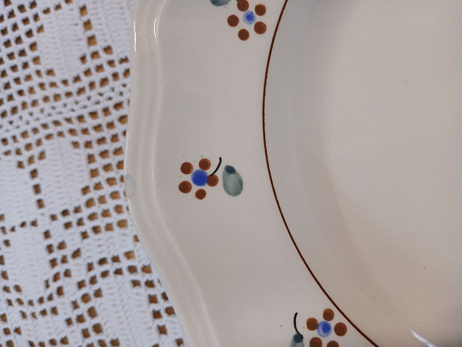 12 old Digoin and Sarreguemines soup plates