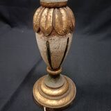 Vintage lamp base in gilded wood