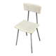 Children's chair, grey metal and beige plastic, 1970s